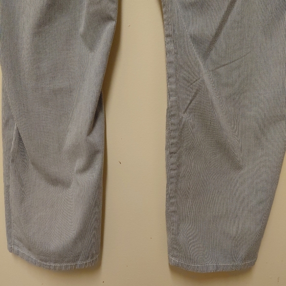 Tommy Hilfiger Women's Blue And White Striped Trousers Size 14 - Picture 10 of 13